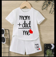 Mom+Dad T-Shirt & Short Set