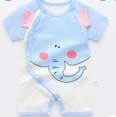 Cute Printed Cotton Rompers