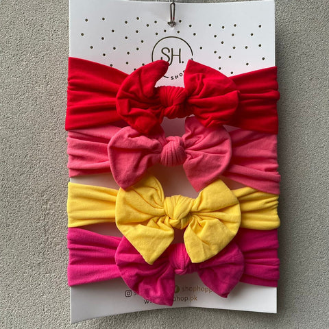 Nylon Fabric Baby Headband Wrap Set