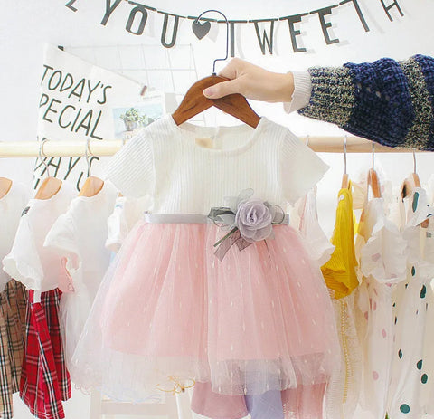 Princess White Flower Tutu Flower