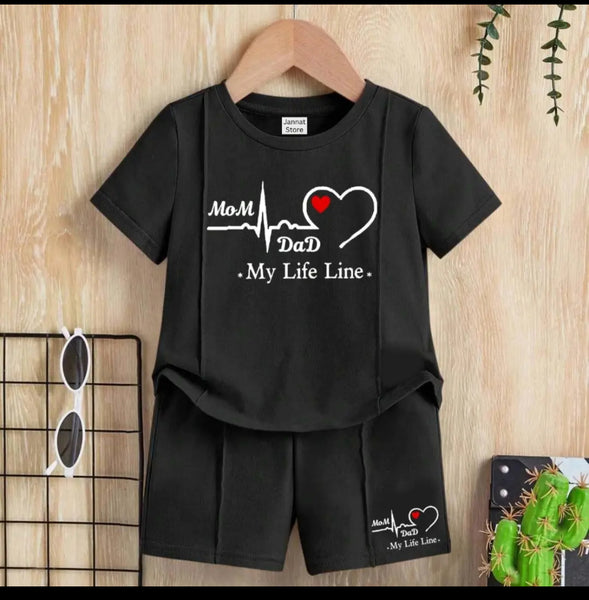 Mom+Dad T-Shirt & Short Set