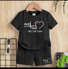 Mom+Dad T-Shirt & Short Set