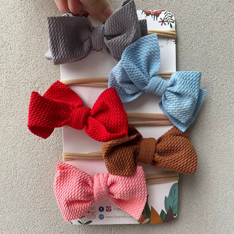 Baby Bow Headband Set (Pack of 5)