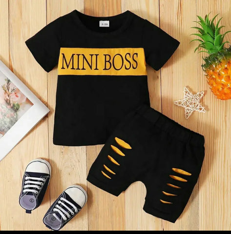 Mini Boss T-Shirt & Short Set
