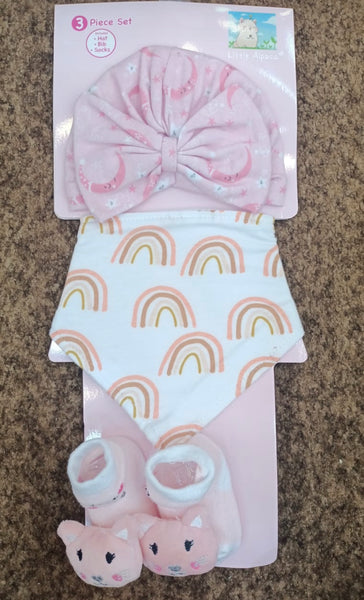 3 piece Set (Bib+Hat+Socks)