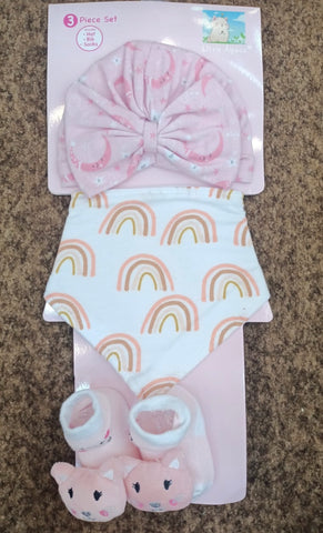 3 piece Set (Bib+Hat+Socks)
