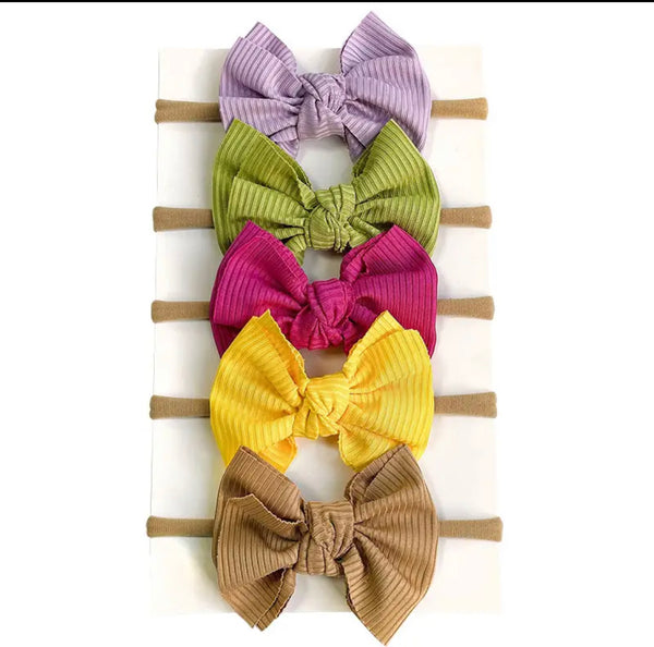 Nylon Headband Set (Pack of 5)