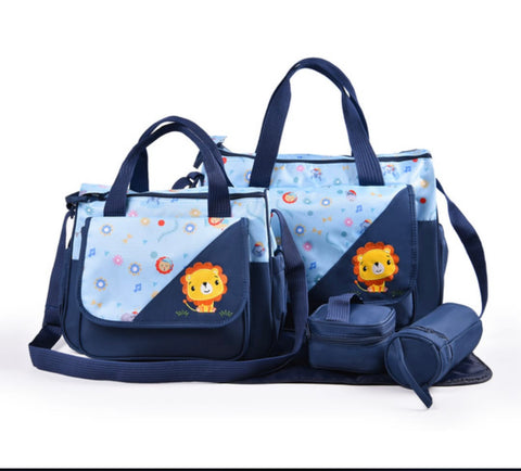 Animal Pattern Diaper Bag Set