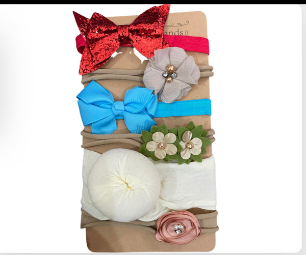 Glittery Headband Set (6pcs)