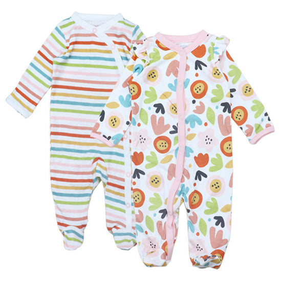 Colorfull Print All Over Romper (Pack of 2)