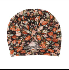 Flower Print Bow Cap