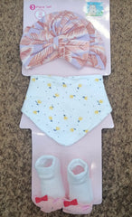 3 piece Set (Bib+Hat+Socks)
