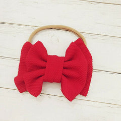 Elastic Big Bow Headband