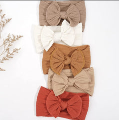 Baby Cable Knit Style Soft Fabric Headband Set