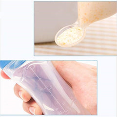 Baby Silicone Spoon Feeder Pacifier and Silicone Bib (Pack of 3)
