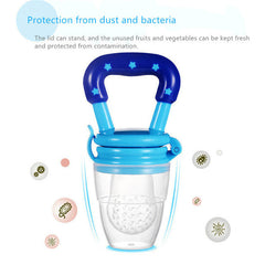 Baby Silicone Spoon Feeder Pacifier, Kneepad and Hand Teether Gloves (Pack of 4)
