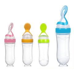 Baby Silicone Spoon Feeder Pacifier and Bowl (Pack of 3)