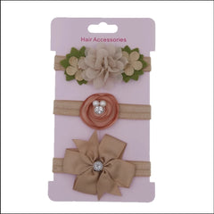Baby Flower Headband Set (3pcs)