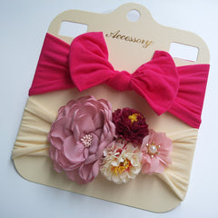 Floral Bow Band Set (2pcs)