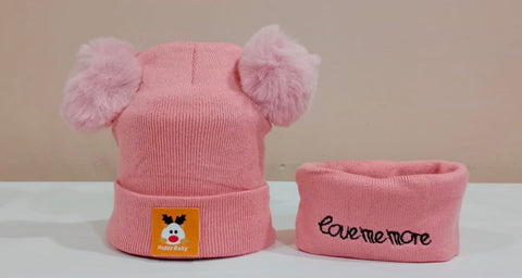 Double Pompom Neckroll Set