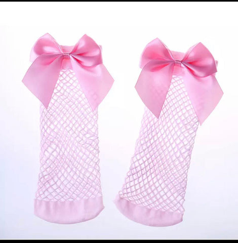Fishnet sock - pink