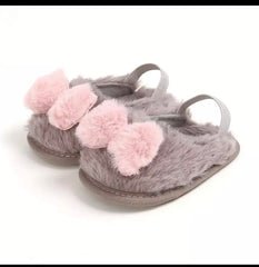 Fur Bow Sandal