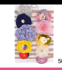Flower Headband Set (10 pcs)
