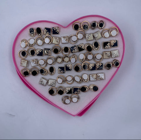 Stud Earrings Box - 36 Pairs