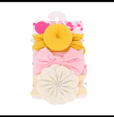 Round Flower Headband Set (3pcs)