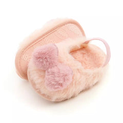 Fur Bow Sandal