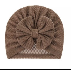 Cotton bow pattern cap