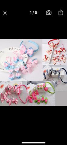 7 pcs head band and accessories