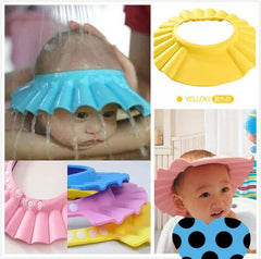 Children Kids Safe Shampoo Bath Bathing Shower Cap Wash Hair Shield