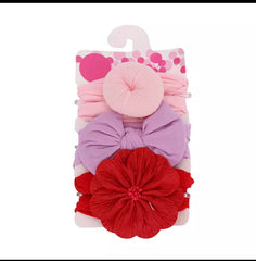 Round Flower Headband Set (3pcs)