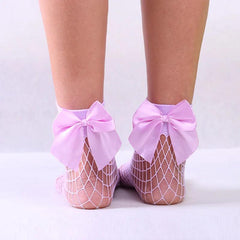 Fishnet sock - pink