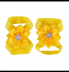 Flower stone barefoot