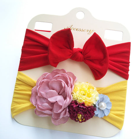 Floral Bow Band Set (2pcs)