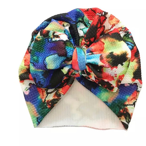 Printed Big Bow Cap
