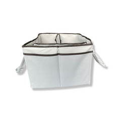 Baby Diaper Caddy Organizer, Foldable Felt Storage Bag with Multi Pockets and Flexible Compartments