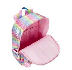 Smiley Face Sequin Kids School Backpack