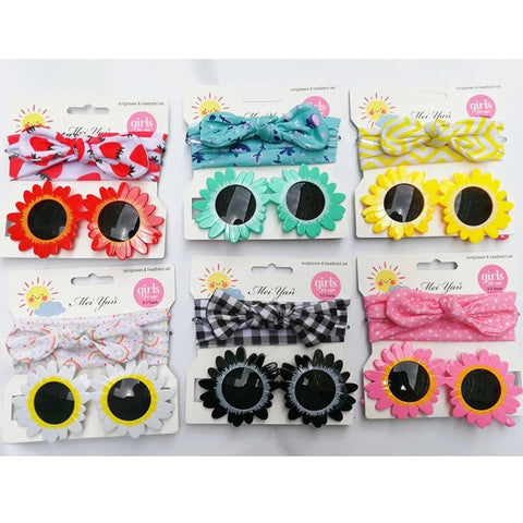 Sunflower Sunglasses and Band Set