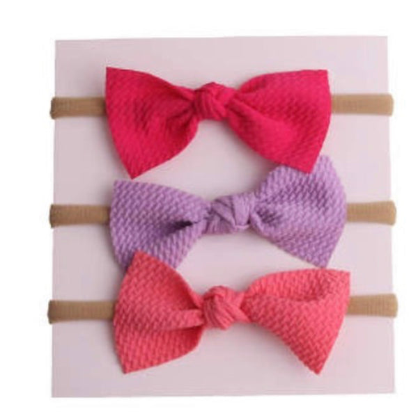 Knit Bow Set (3pcs)