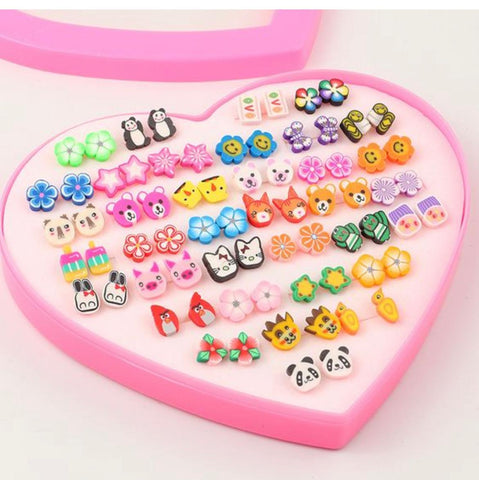 Cartoon Earring ( set of 36 pairs)