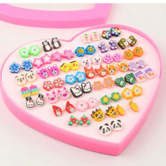 Cartoon Earring ( set of 36 pairs)