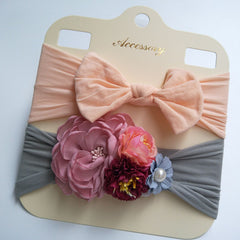 Floral Bow Band Set (2pcs)