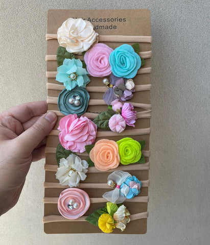 Baby Flower Headband Set (12pcs)