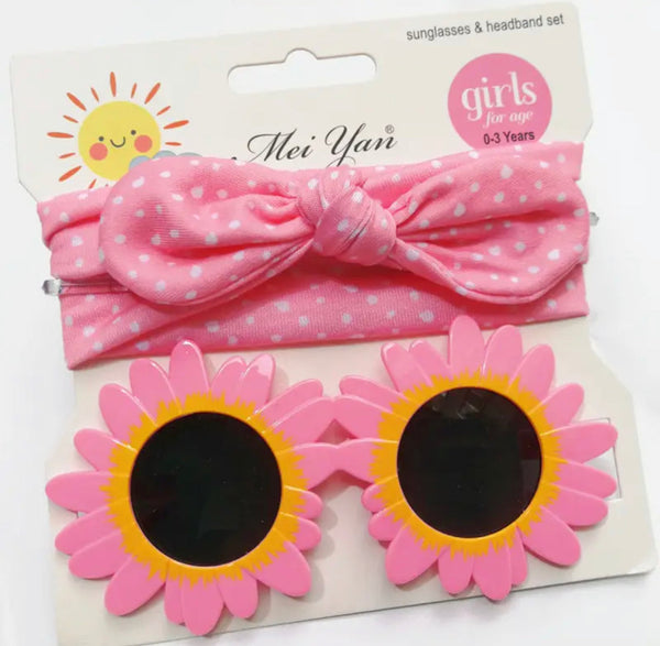 Sunflower Sunglasses and Band Set