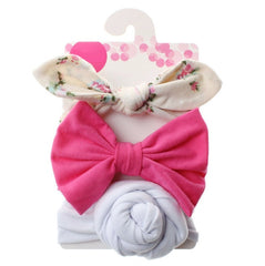 Printed Round Headband Set (3pcs)