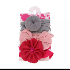 Round Flower Headband Set (3pcs)