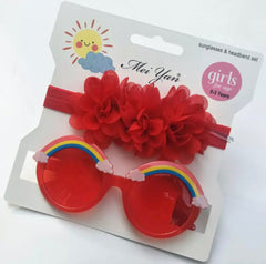 Rainbow Sunglasses and Band Set